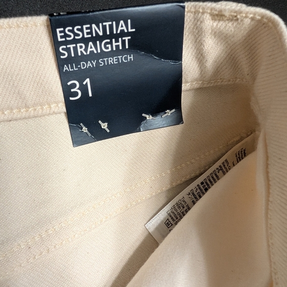 J. Crew Factory Beige All Day Stretch Essential Straight Leg Jeans Size 31 NWT - Picture 4 of 10